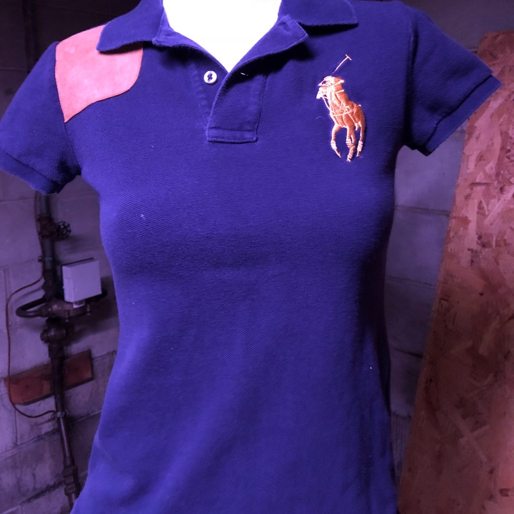Navy Blue and Gold Ralph Lauren Polo